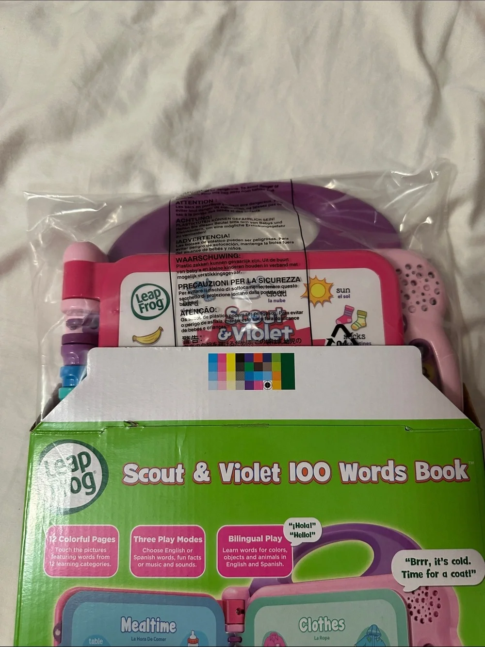 LeapFrog Scout & Violet 100 Words Book - Pink and Purple